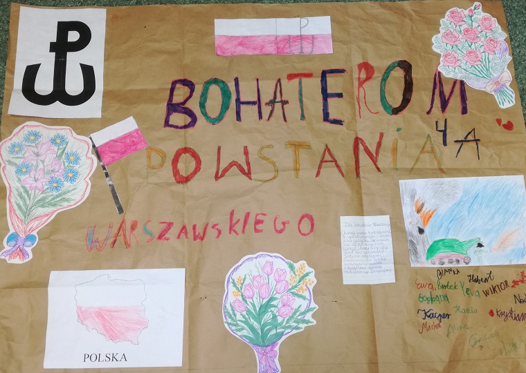 Kampania BohaterON – włącz historię! - praca plastyczna ucznia SP21