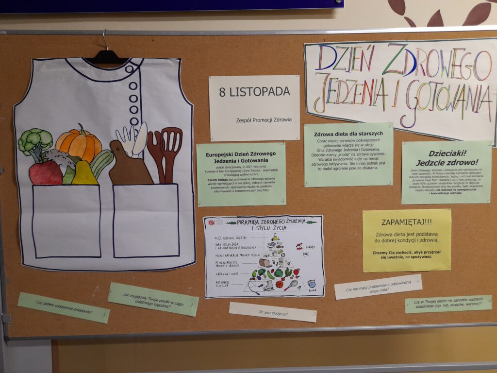 Europejski Dzień Zdrowego Jedzenia i Gotowania - uczniowie udział w zajęciach promujących zdrowe odżywianie