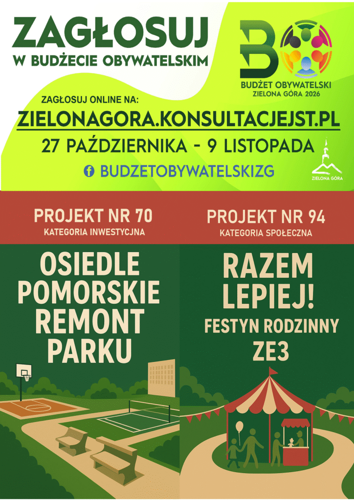 plakat promocyjny budżet obywatelski