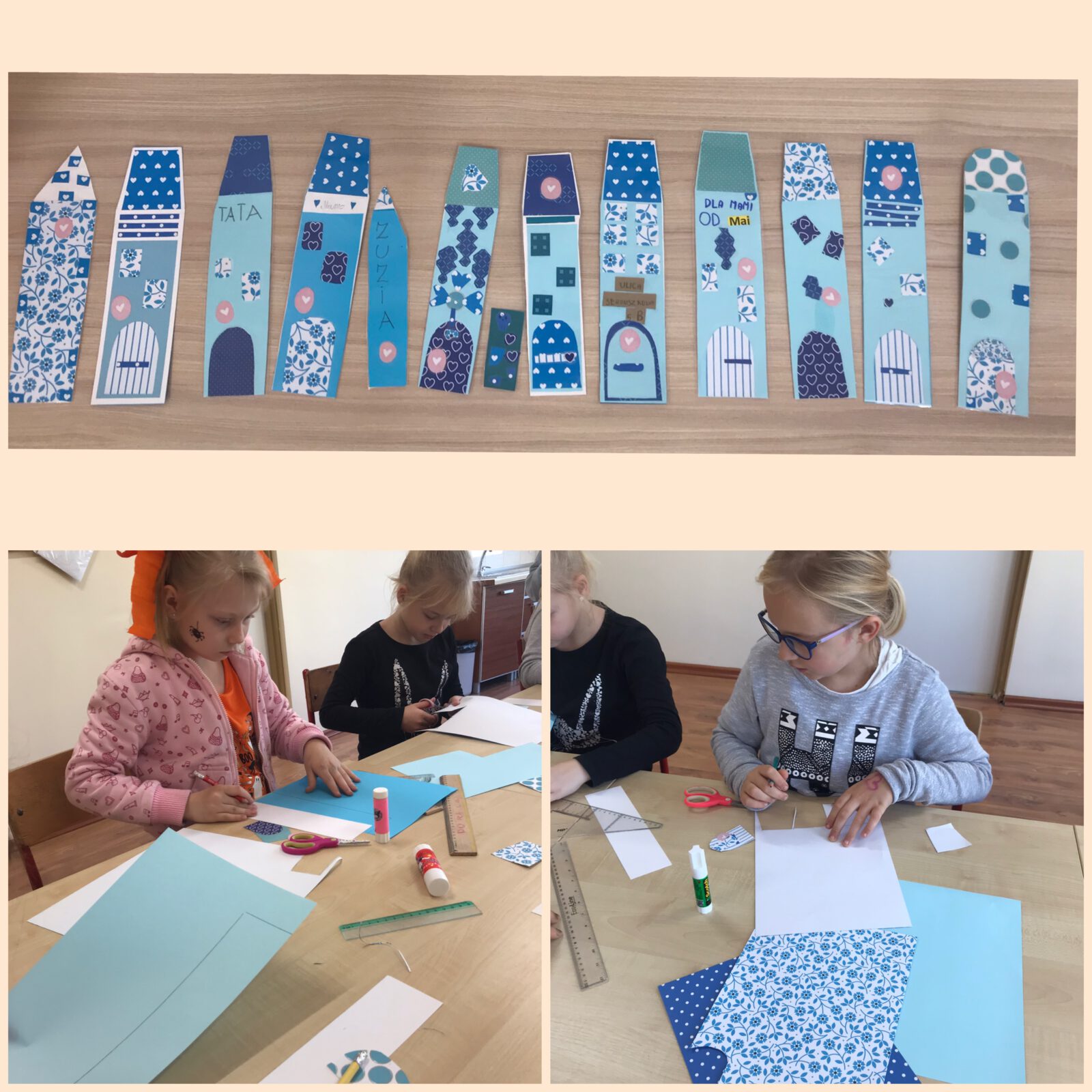 Monochromatyczne wycinanki