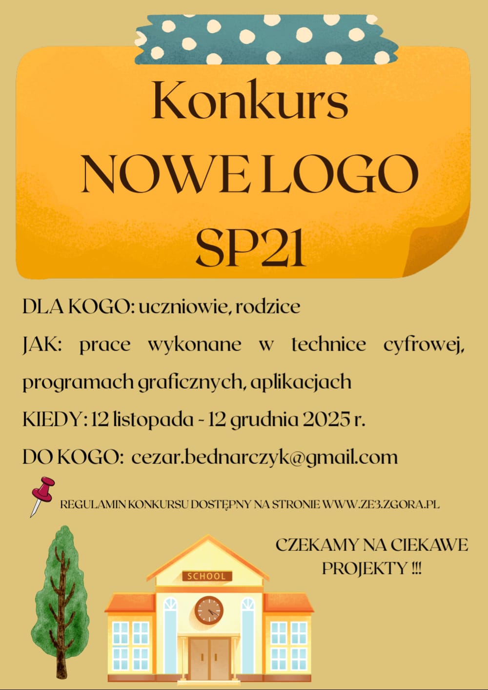 Konkurs na nowe logo Szkoły Podstawowej nr 21!