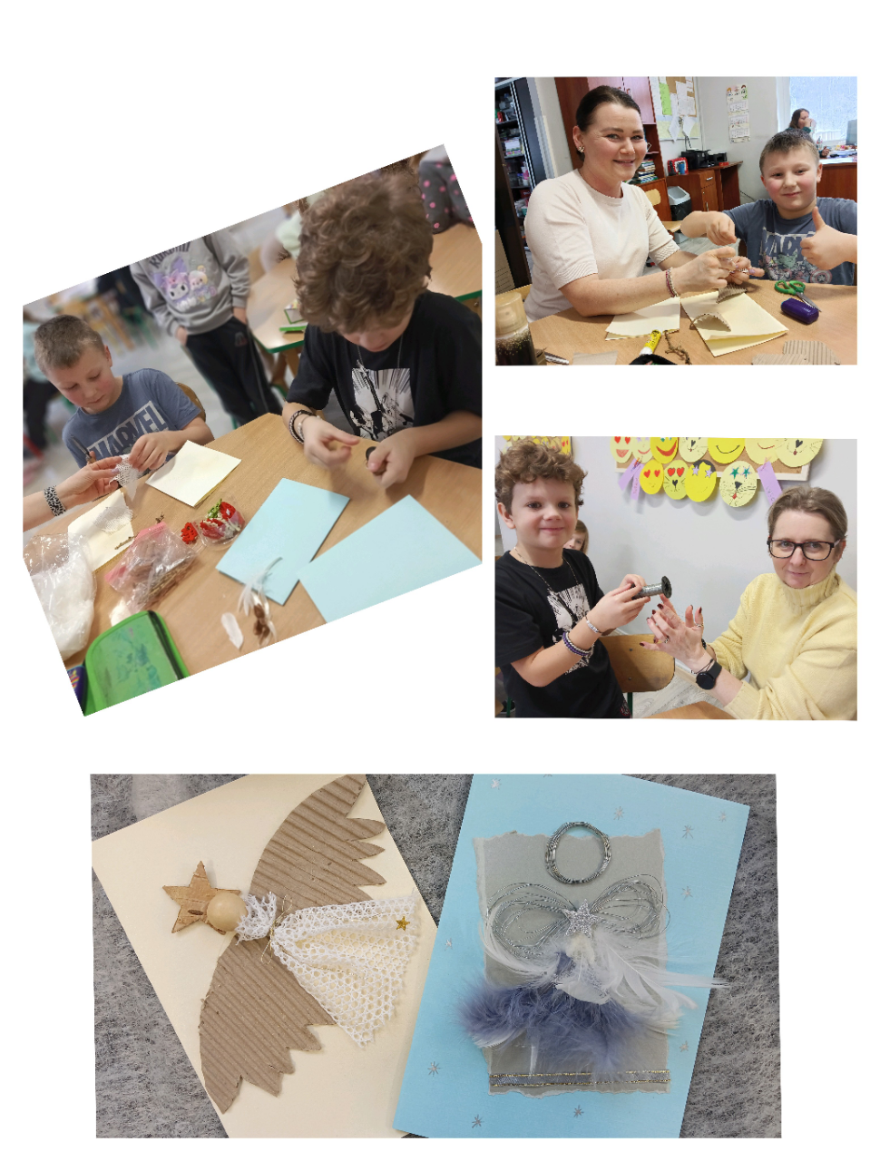 🎄😇 Świąteczne Aniołki na konkurs plastyczny zorganizowany przez SP8 w Zielonej Górze! 😇🎄